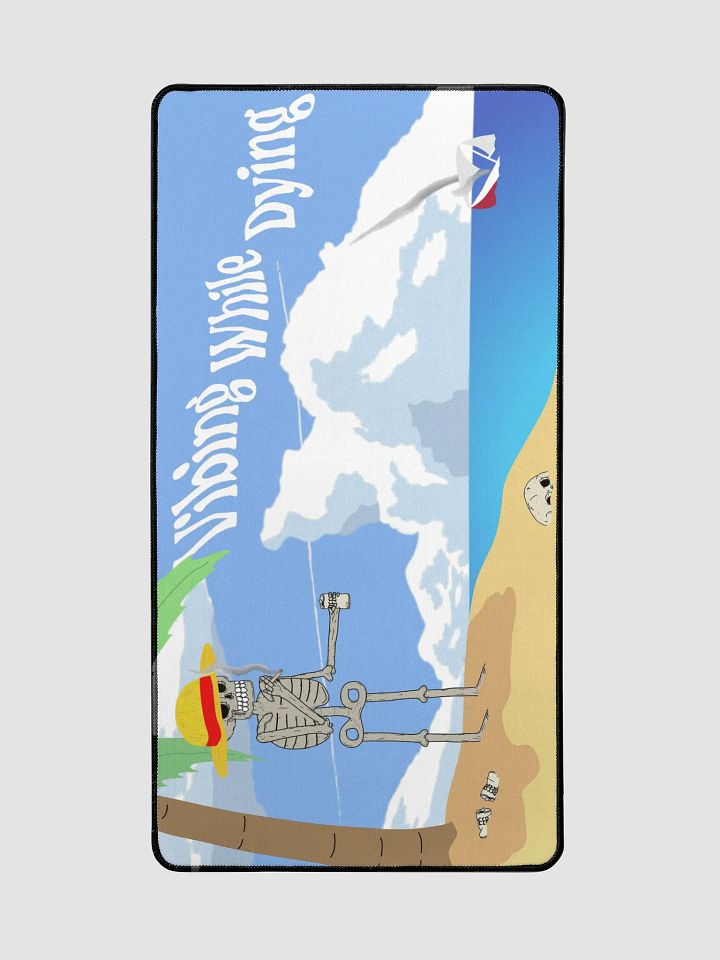 Vibing while dying Desk Mat product image (2)