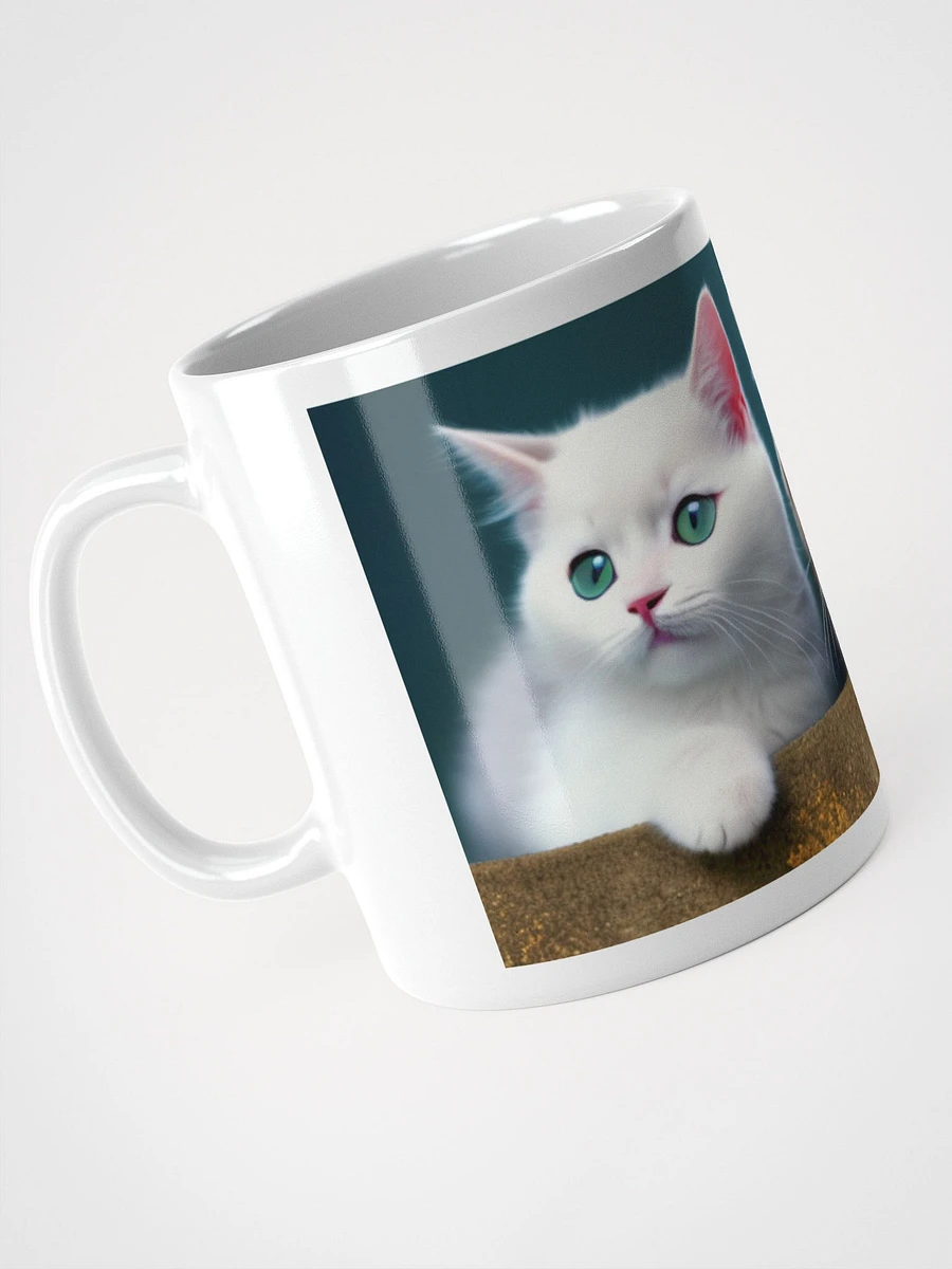 AI-Generated Cats White Glossy Mug product image (6)
