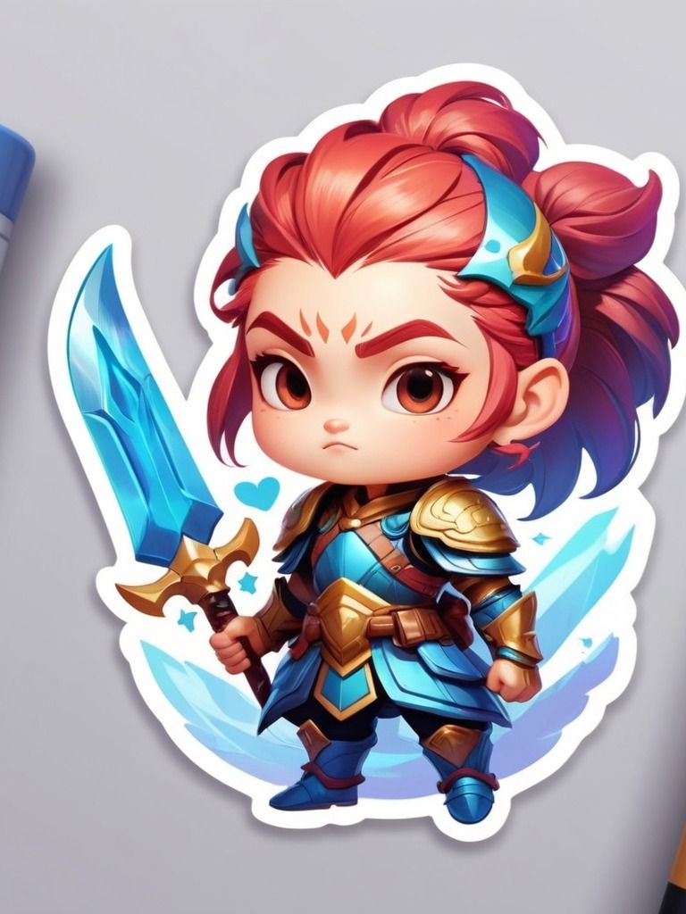 Chibi Warrior Set A - Pin Button Collection product image (3)