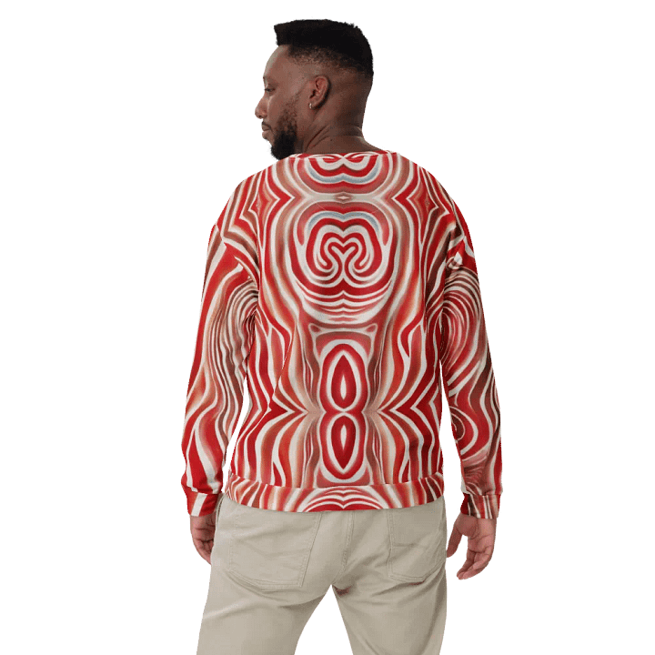 Funky Red Liquid Tie-Dye Explosion Sweatshirt product image (2)