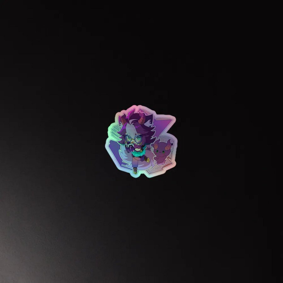 Loki and Dewey and BOOKS Holo Sticker (Multiple Sizes) product image (2)