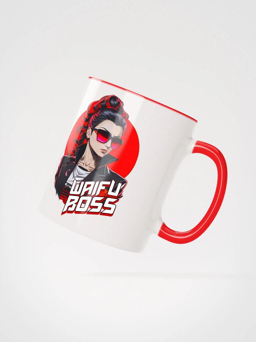 Waifu Boss - Ceramic Mug with Color Inside - v2 product image (4)
