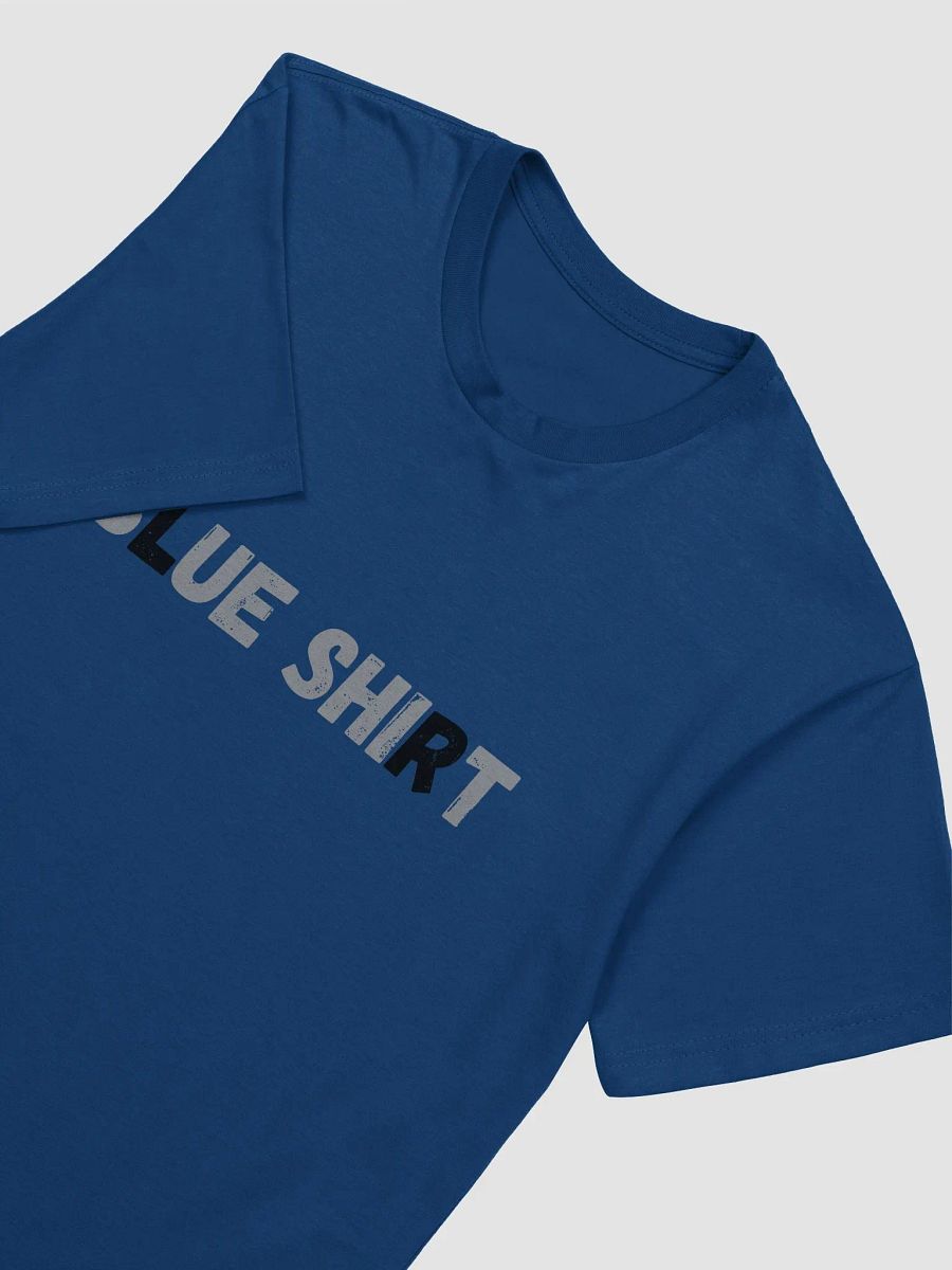 Blue Shirt Unisex Lightweight Cotton T-Shirt product image (4)