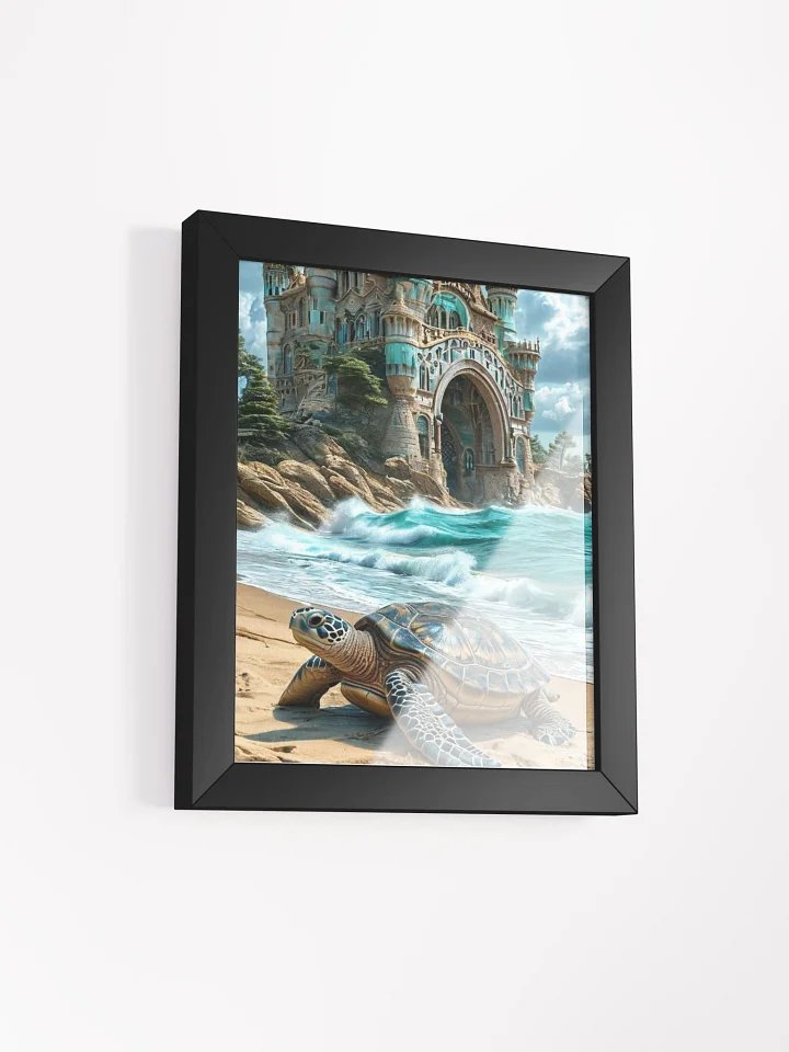 Mystical Turtle Castle Framed Poster product image (2)