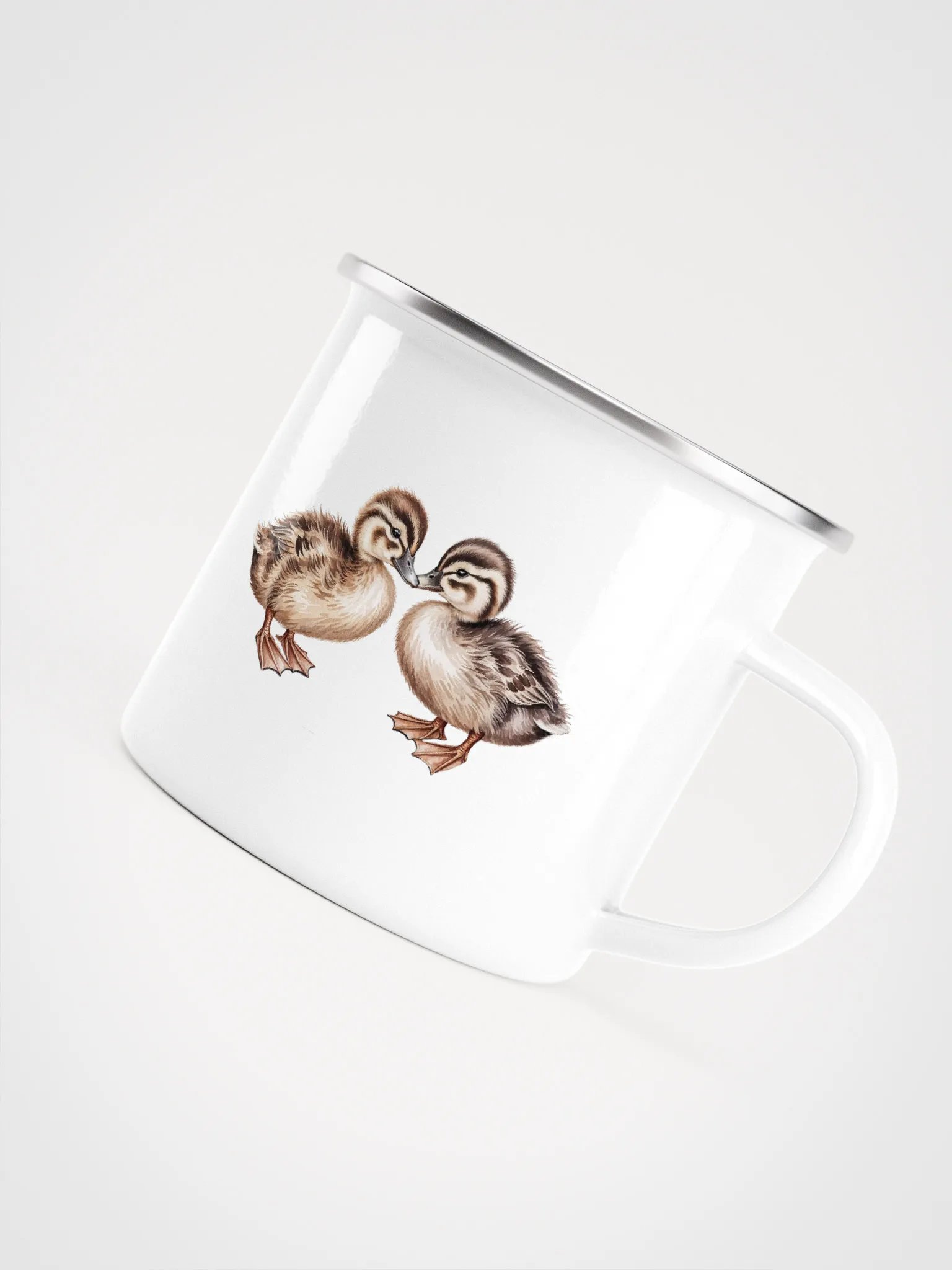 Symmetry of FluffY DUCKS Enamel Mug - Lieblingstasse mit Entchen product image (1)