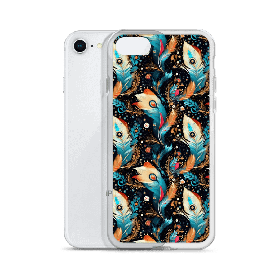 Ethereal Feathers Clear iPhone® Case. product image (2)