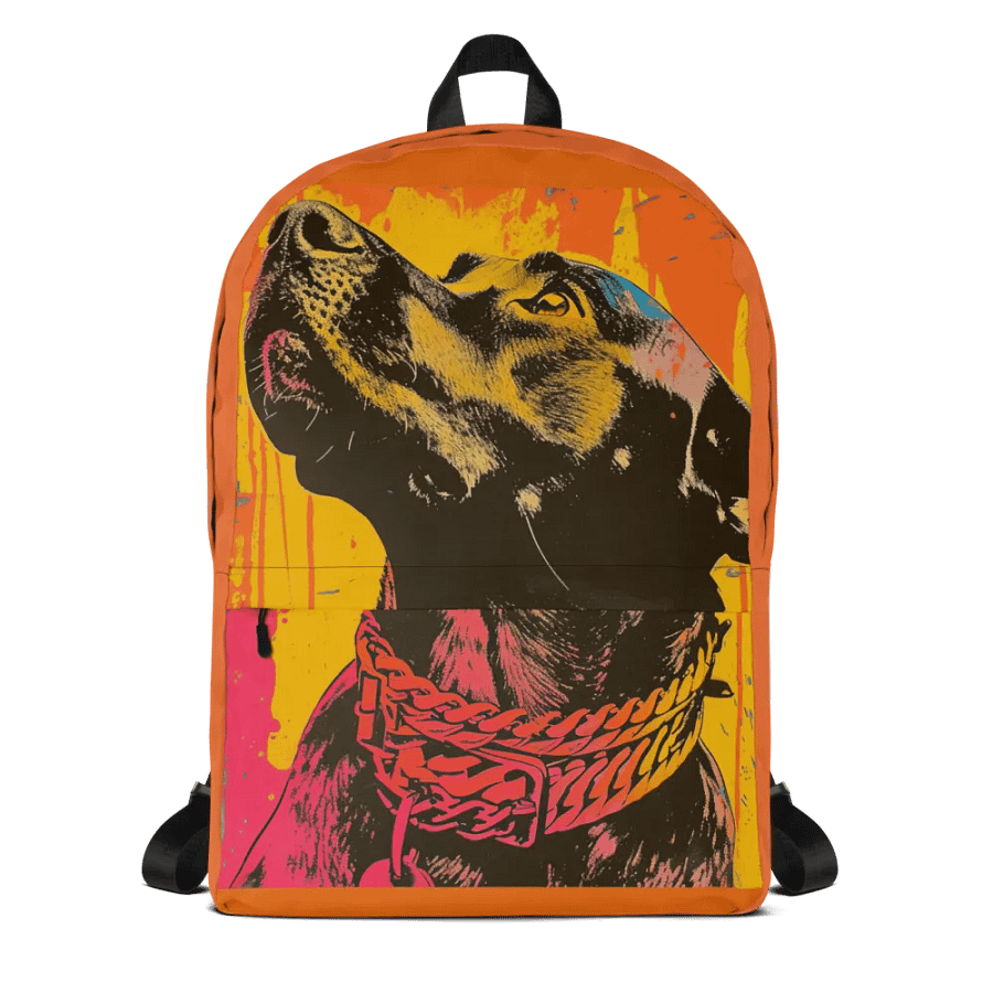 Black Labrador All-Over Print Backpack product image (4)