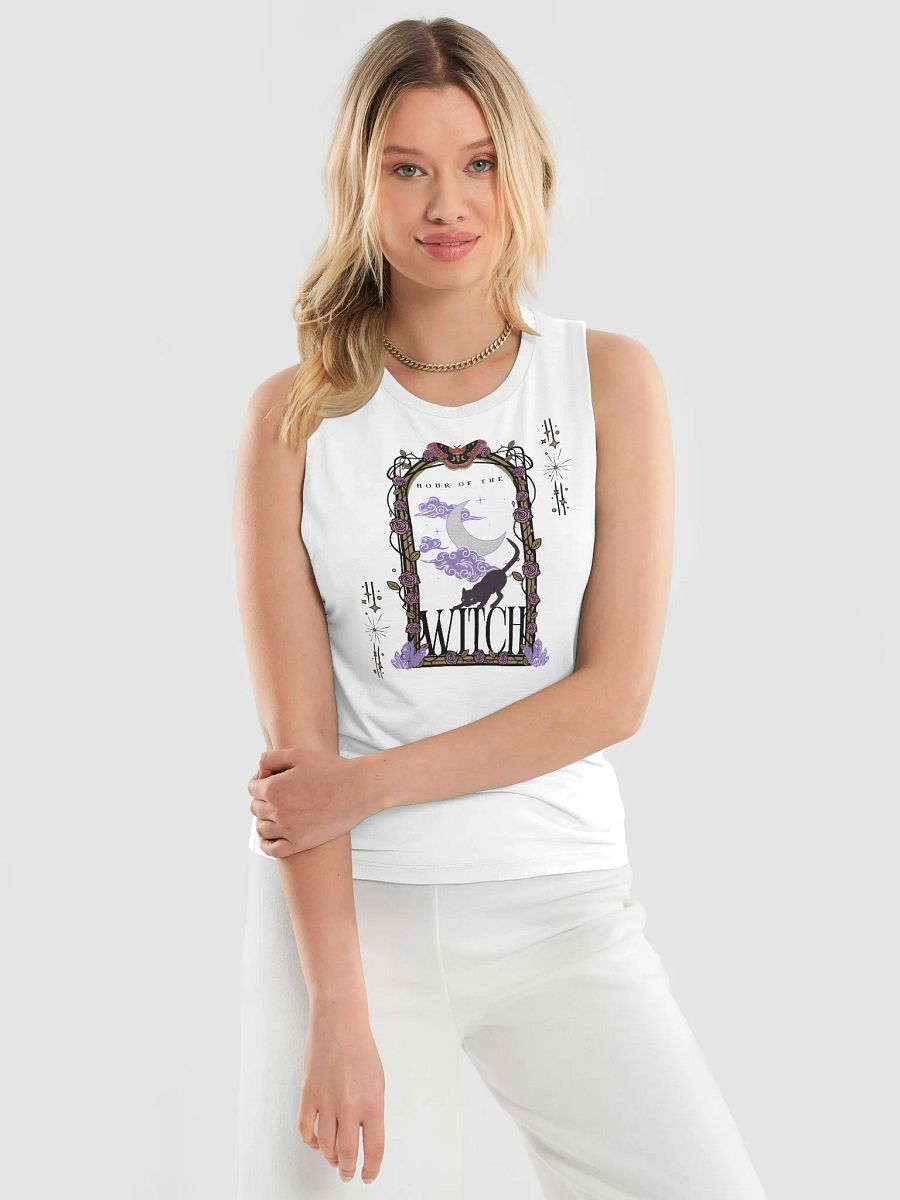 Hour of the Witch Women's Muscle Tank Top[black text] product image (36)