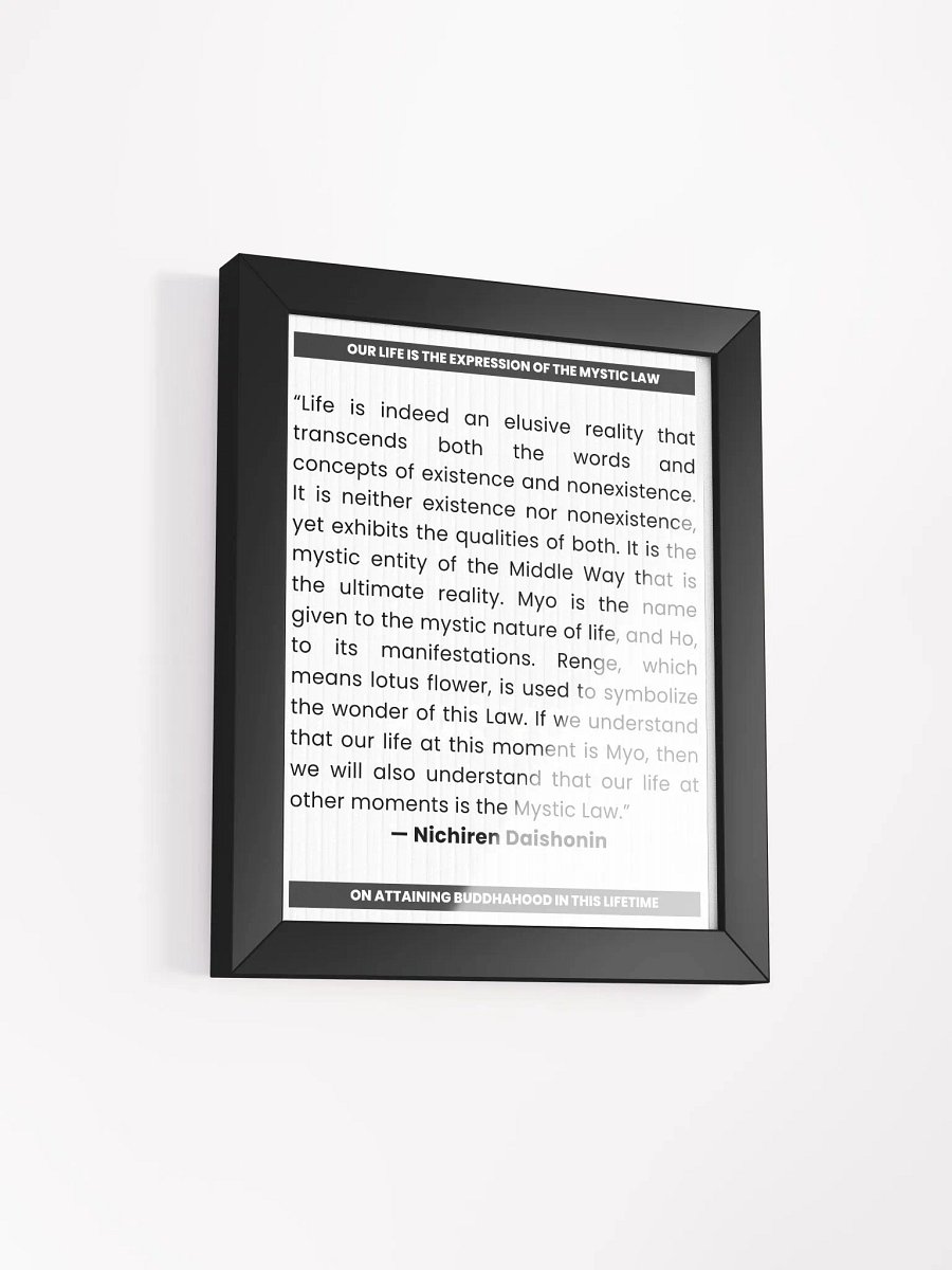 Nichiren Daishonin Quote on Mystic Law product image (2)