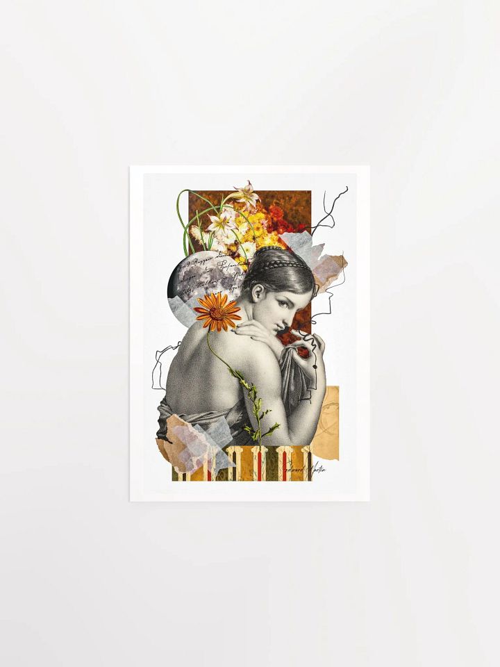 'Lunar Toughts' by Edward Martin-Mixed Media Collage Print product image (2)