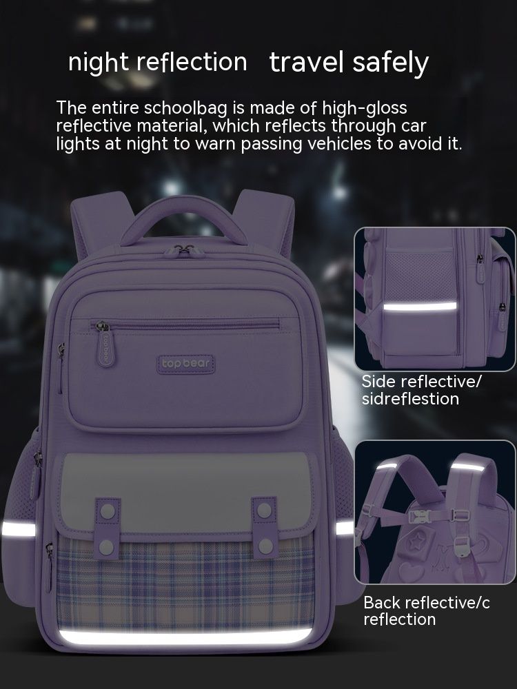 Large Capacity Cute Backpack Spine Protection And Burden Reduction product image (4)