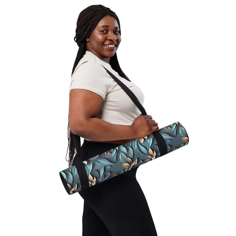 Yoga Mat - Sculpted Floral Pattern product image (10)