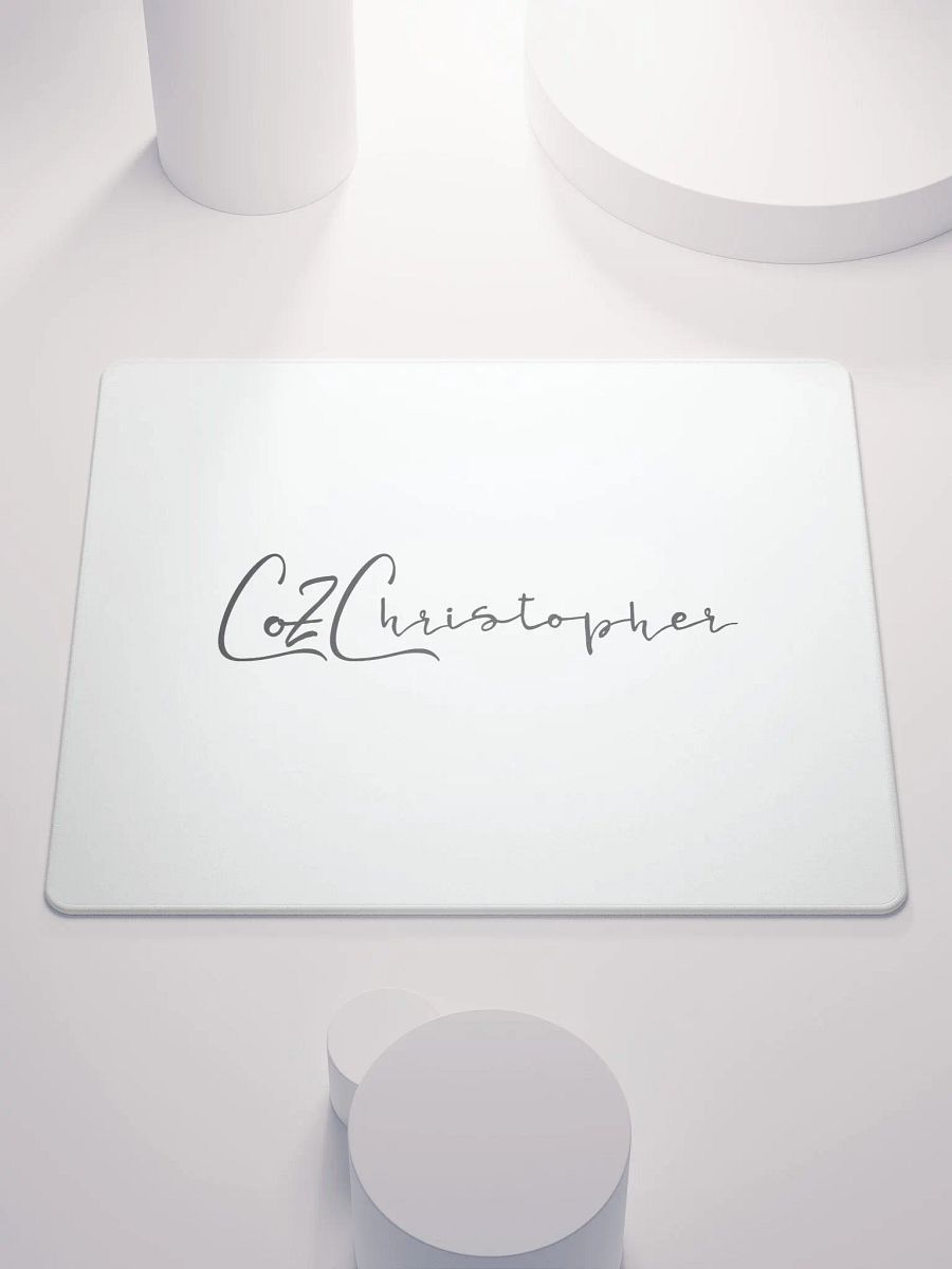 White Signature CoZChristopher Mouse Pad product image (1)