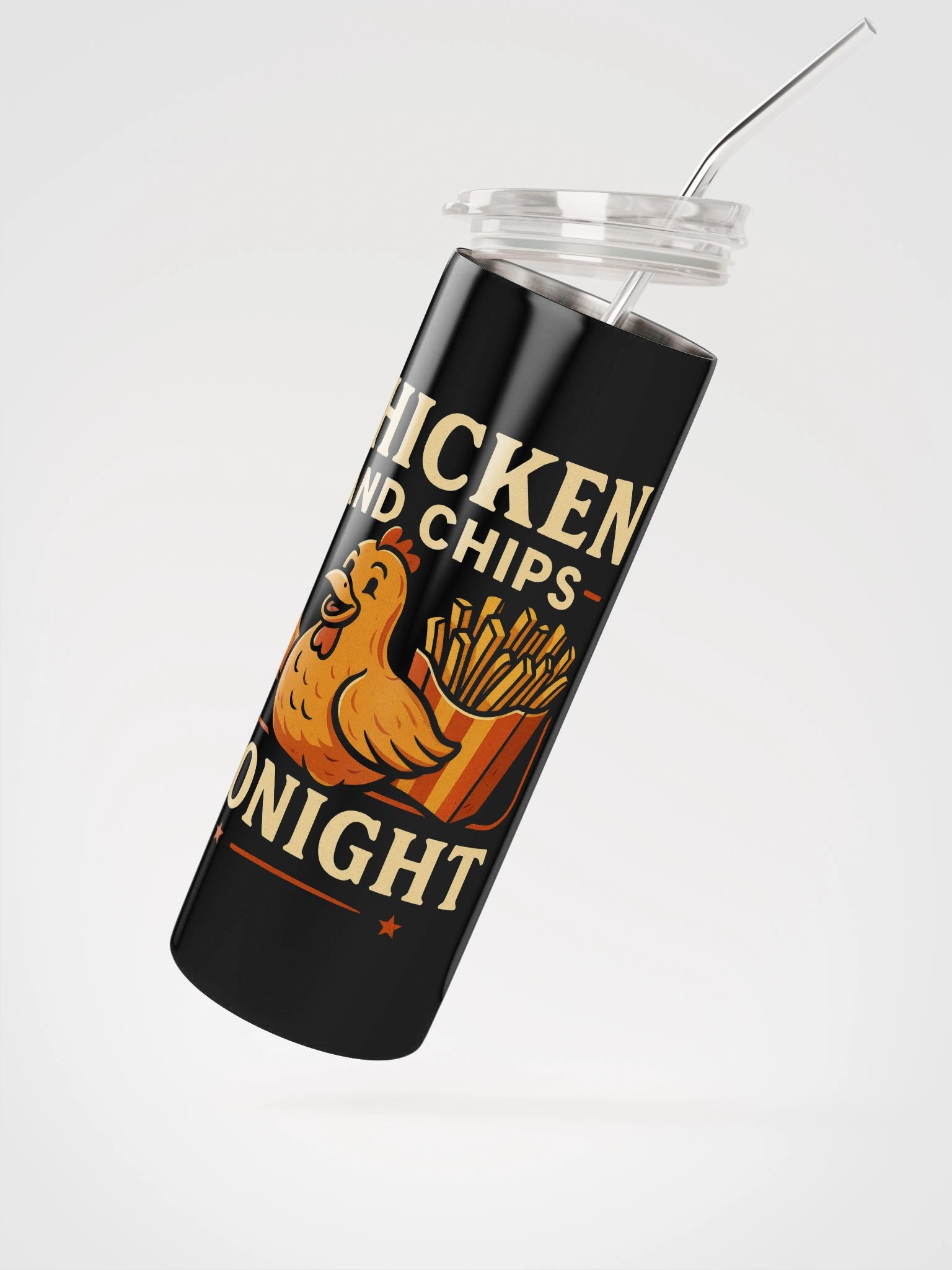 Retro Chicken & Chips Stainless Steel Tumbler product image (2)
