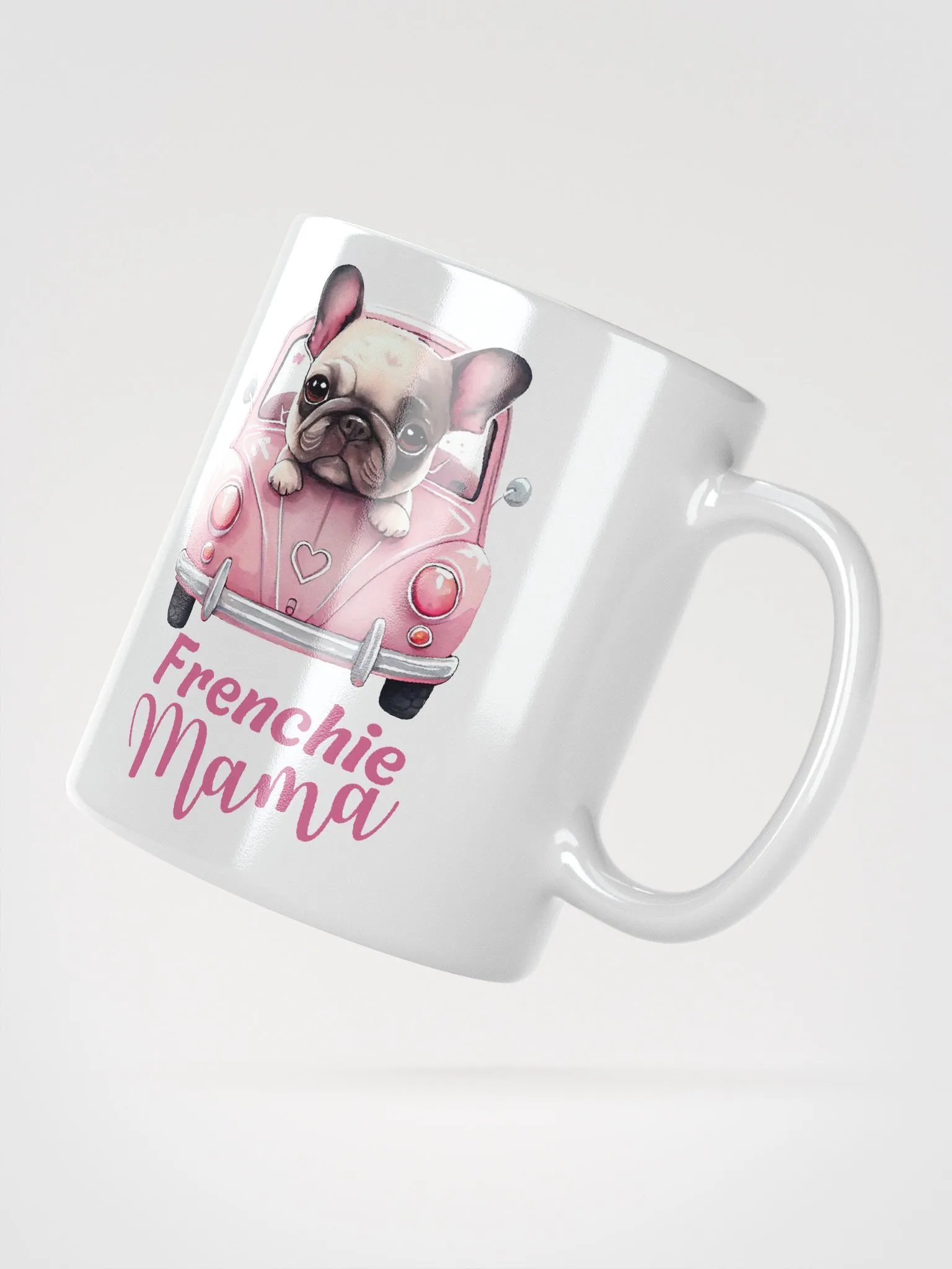 Frenchie Mama White Glossy Mug product image (4)