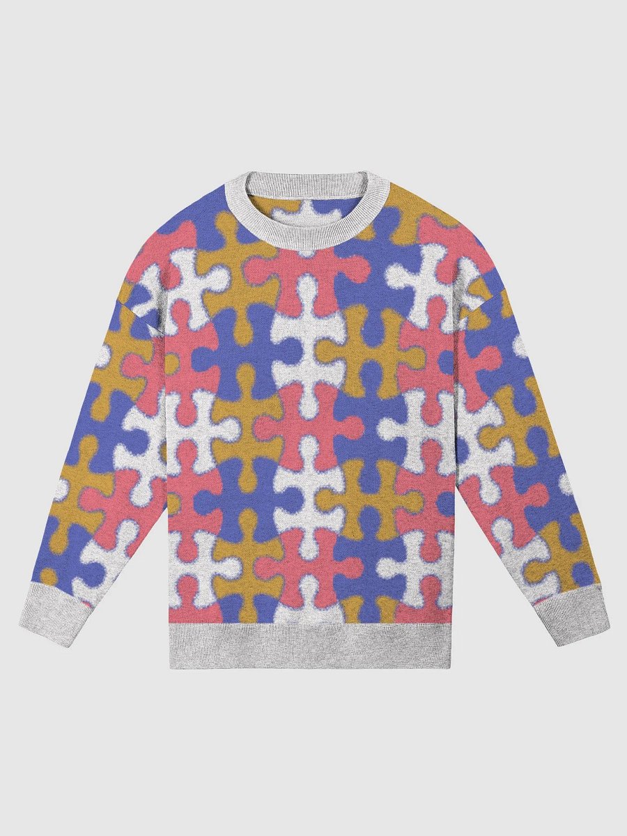 Woman's Fit Jigsaw Puzzle Knit Sweater product image (2)