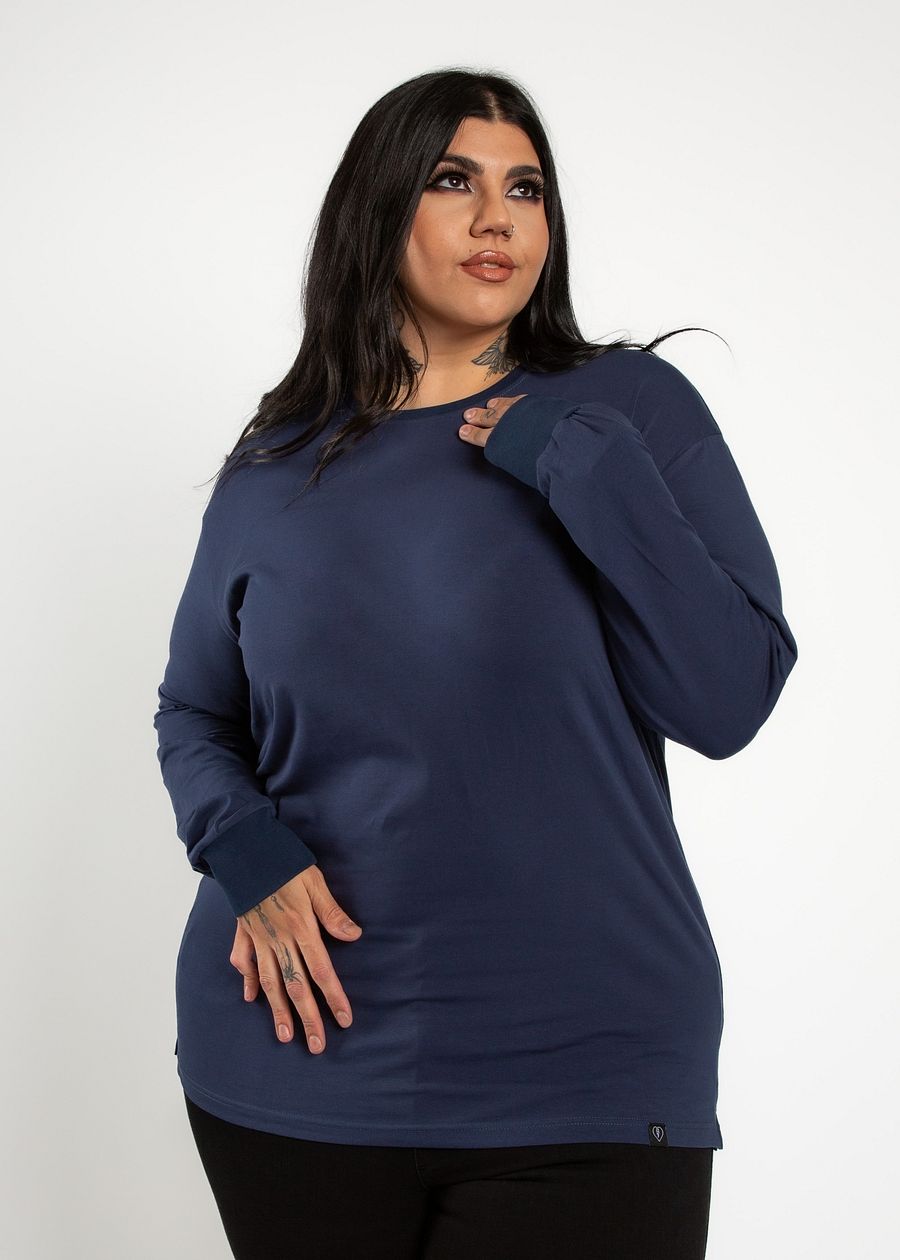 Long-Sleeve Tee 2-Pack - Navy/Bone product image (6)