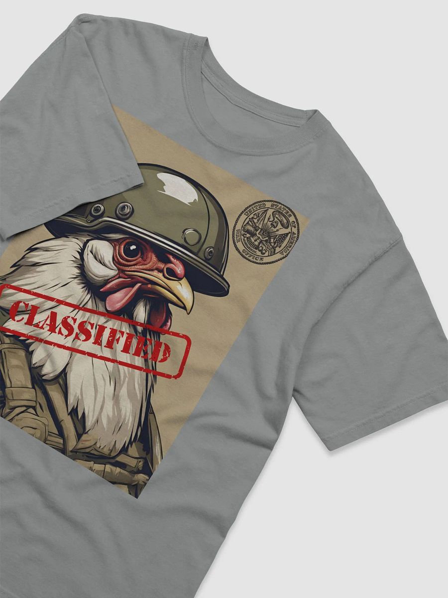 Classified Cluck: Military Chicken T-Shirt product image (3)