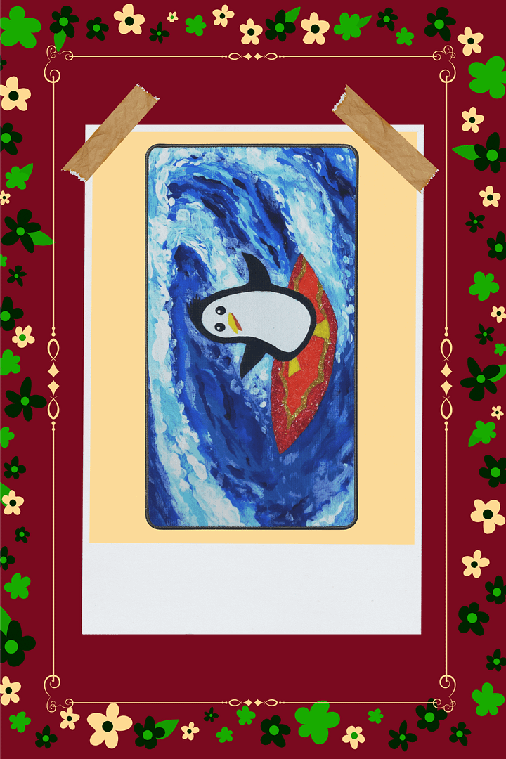 Surfing Penguin Desk Mat product image (2)