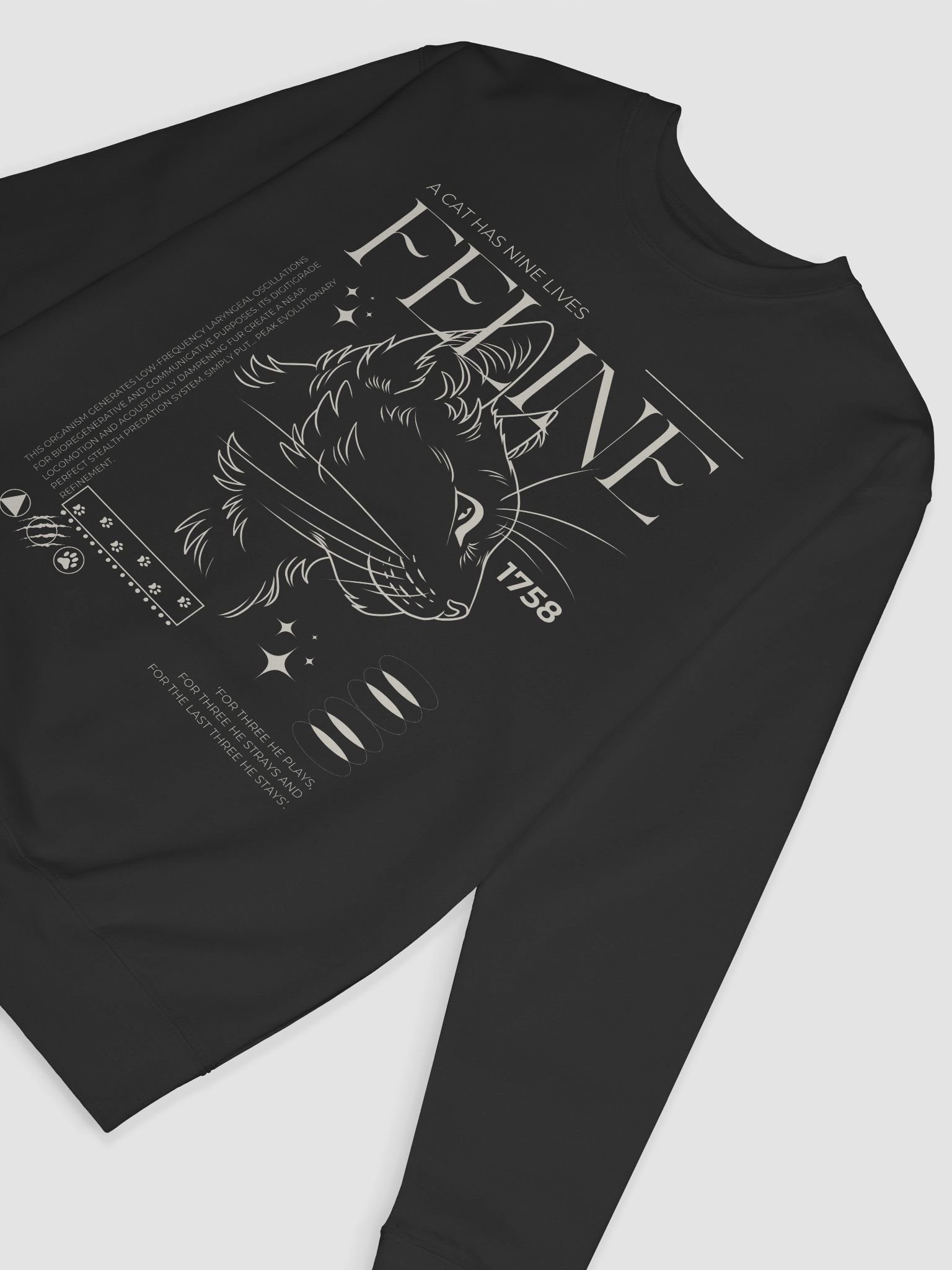 Feline Design Comfortable Sweatshirt product image (4)