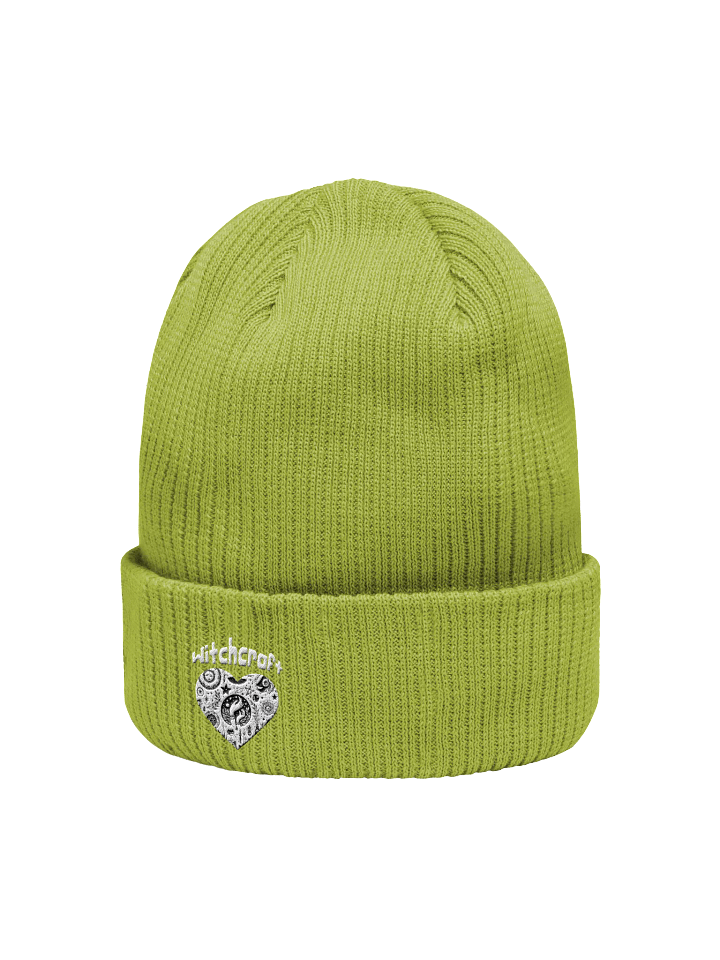 Witchcraft Heart Embroidered Ribbed Beanie product image (11)