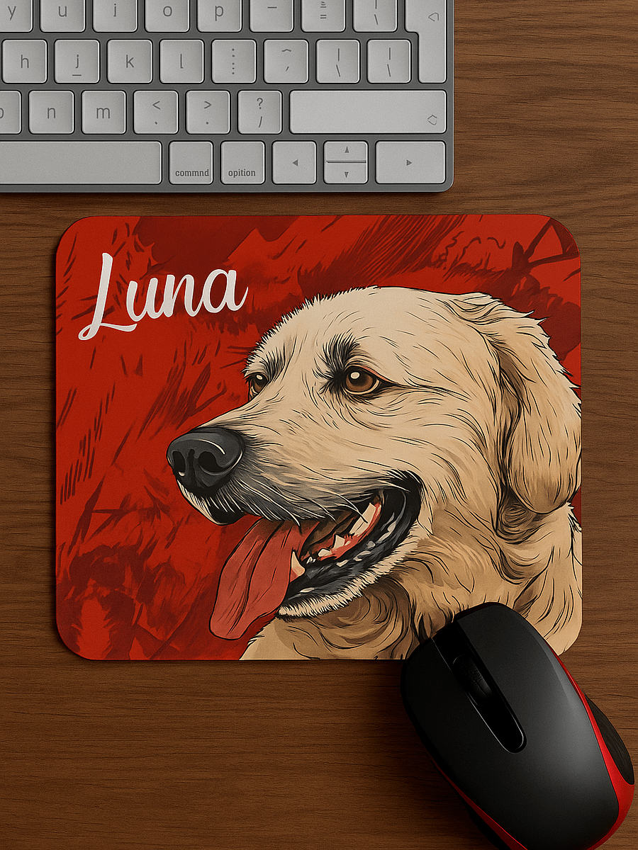 YOUR BEST FRIEND! / CLASSIC MOUSE PAD WITH PERSONALIZED NAME product image (1)