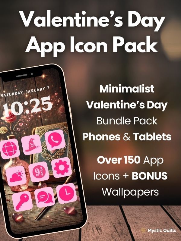 Harry Potter Valentine's Day Special Minimalist App Icon Pack for Phones and Tablets product image (1)