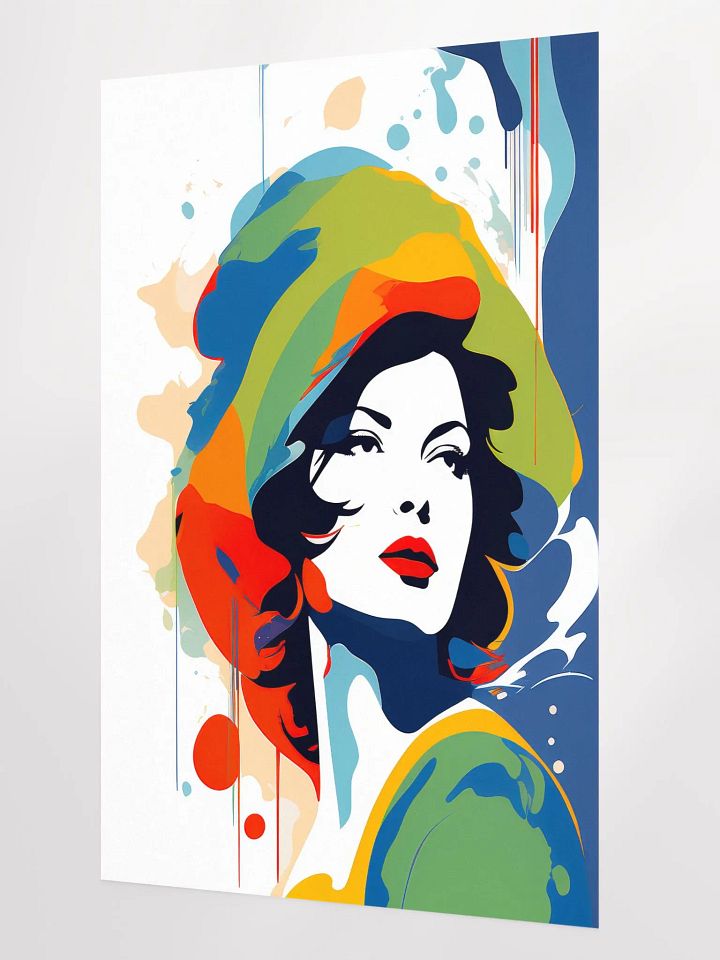 Abstract Woman v3 - Girly - Vintage Style Poster - Large 24x36 Inches product image (2)