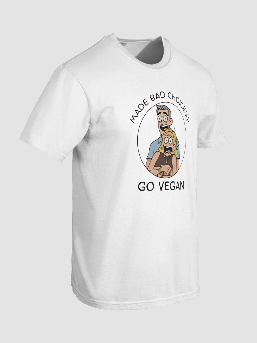 Funny Coldplay Meme Tee-Made Bad Choices? Go Vegan Shirt product image (3)