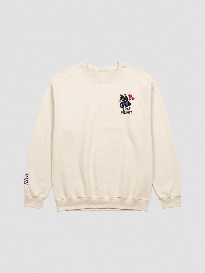 CAT MOM / SWEATSHIRT WITH PERSONALIZED NAME / EMBROIDERED product image (6)