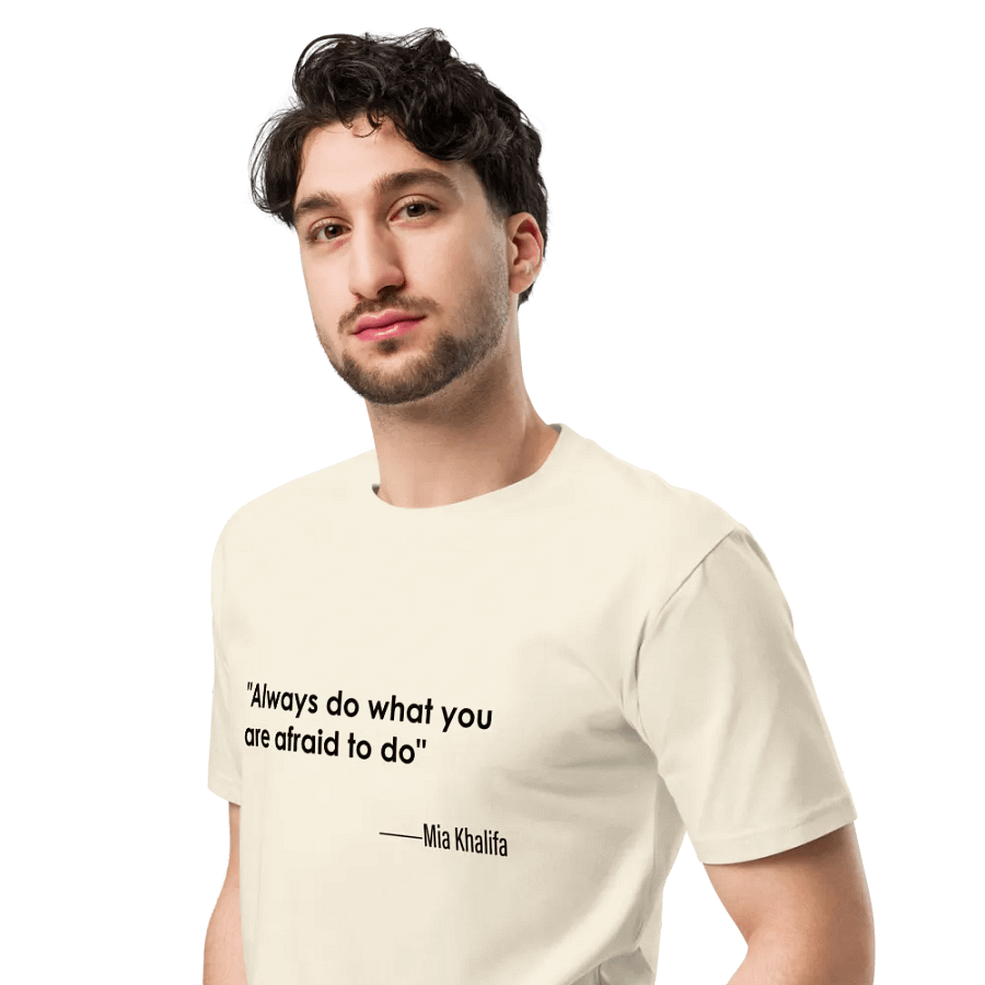 Fearless Words AS Colour Unisex Premium T-Shirt white version product image (7)