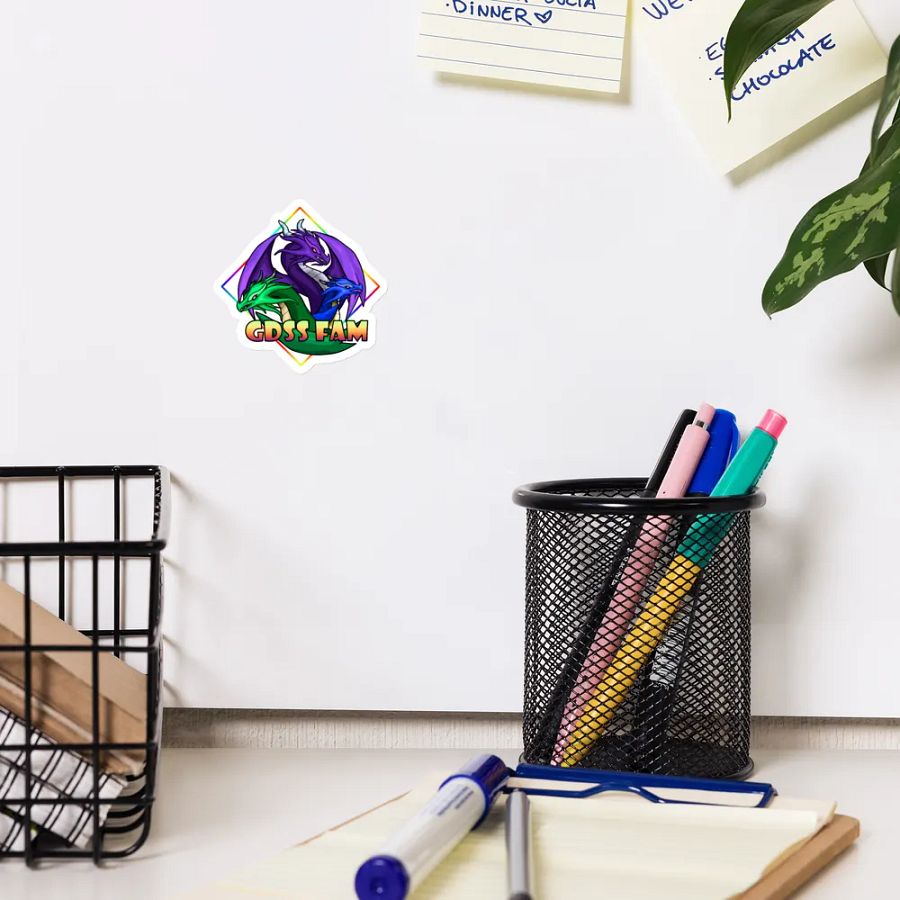 Dragon Trio Emblem Die-Cut Magnets product image (12)