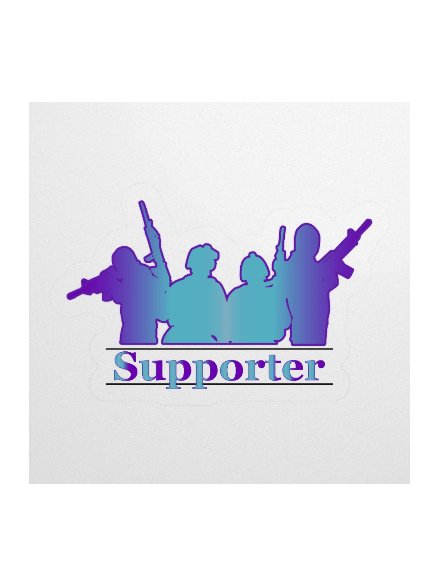 Supporter Stickers (Periwinkle) product image (4)