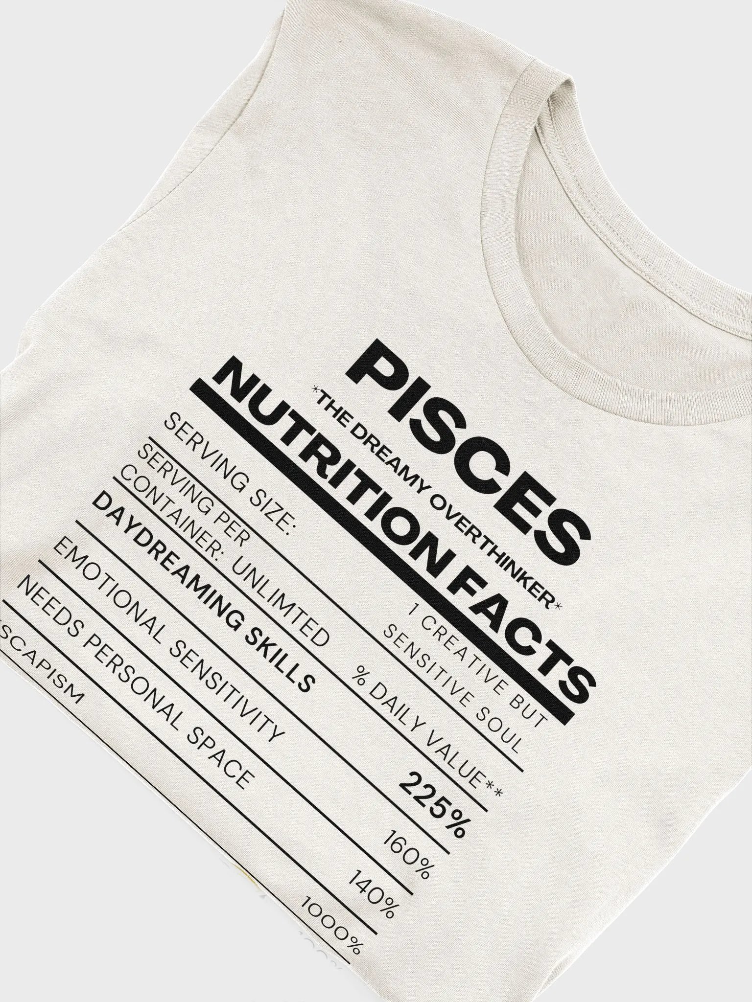 PISCES Nutrition Facts T-Shirt product image (9)