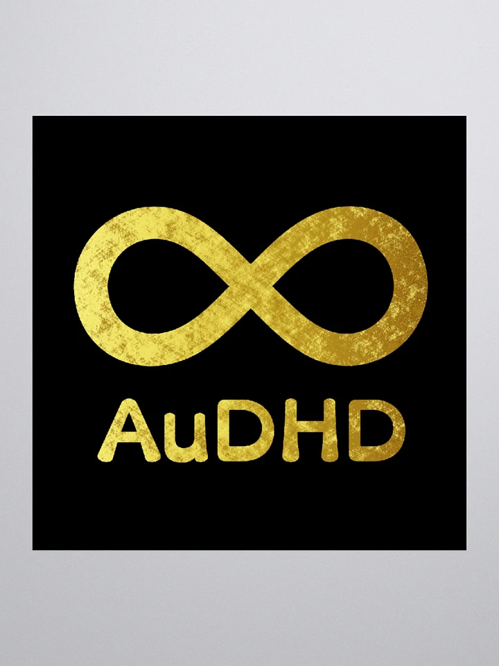 Golden Infinity AuDHD Sticker product image (1)