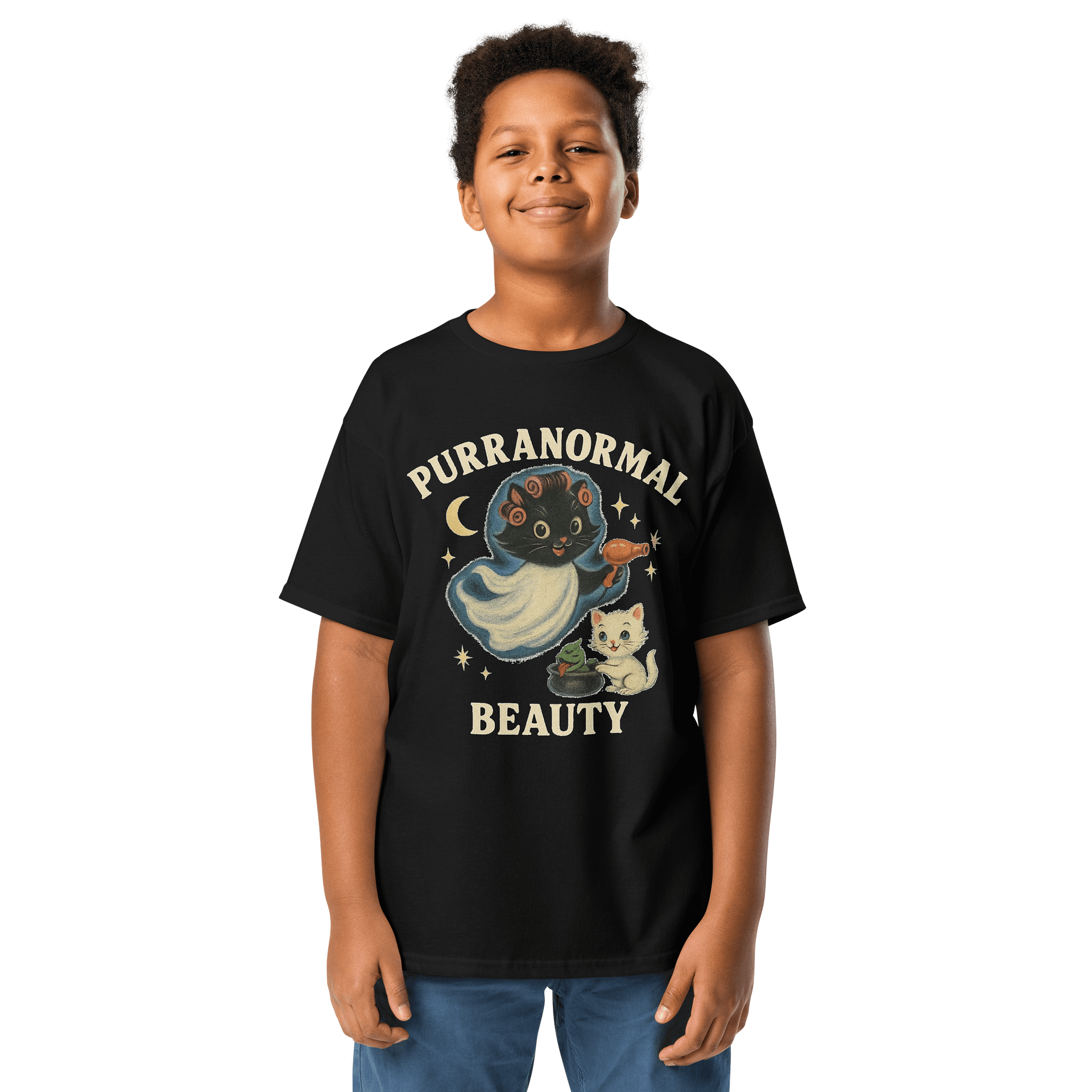 Purrranormal beauty kids tee product image (1)