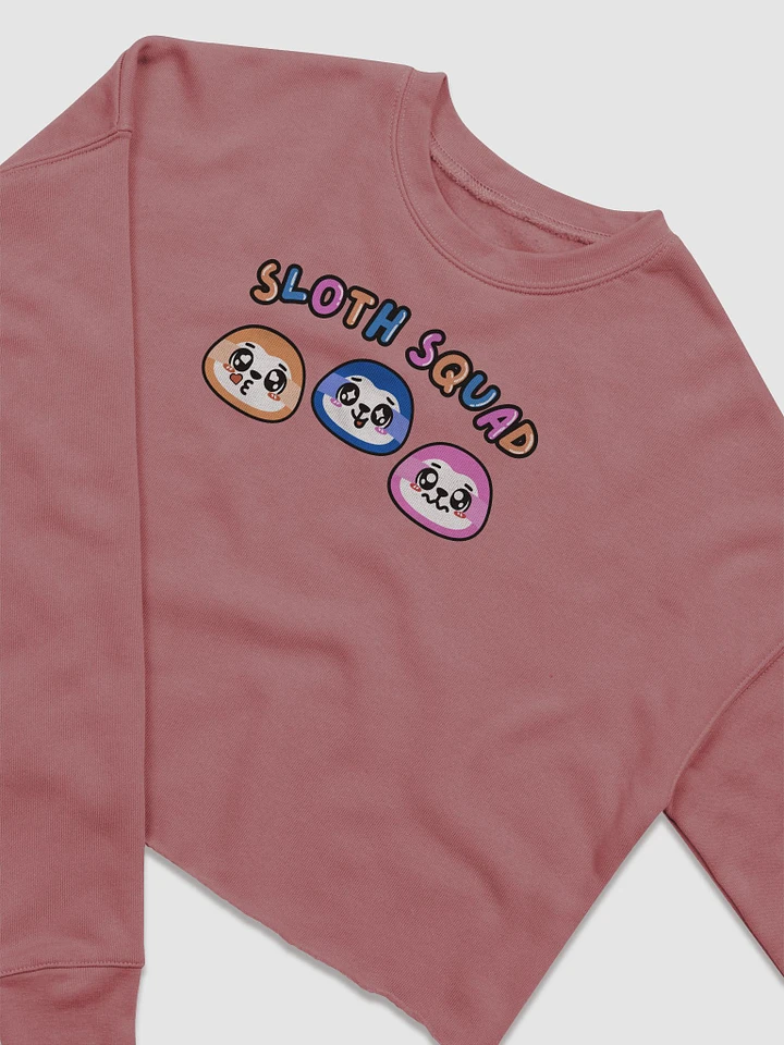 Sloth Squad Cropped Sweatshirt product image (1)