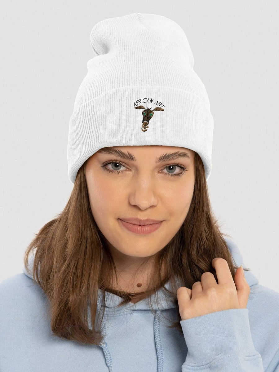 Rustic Bull Head Embroidered Beanie product image (3)