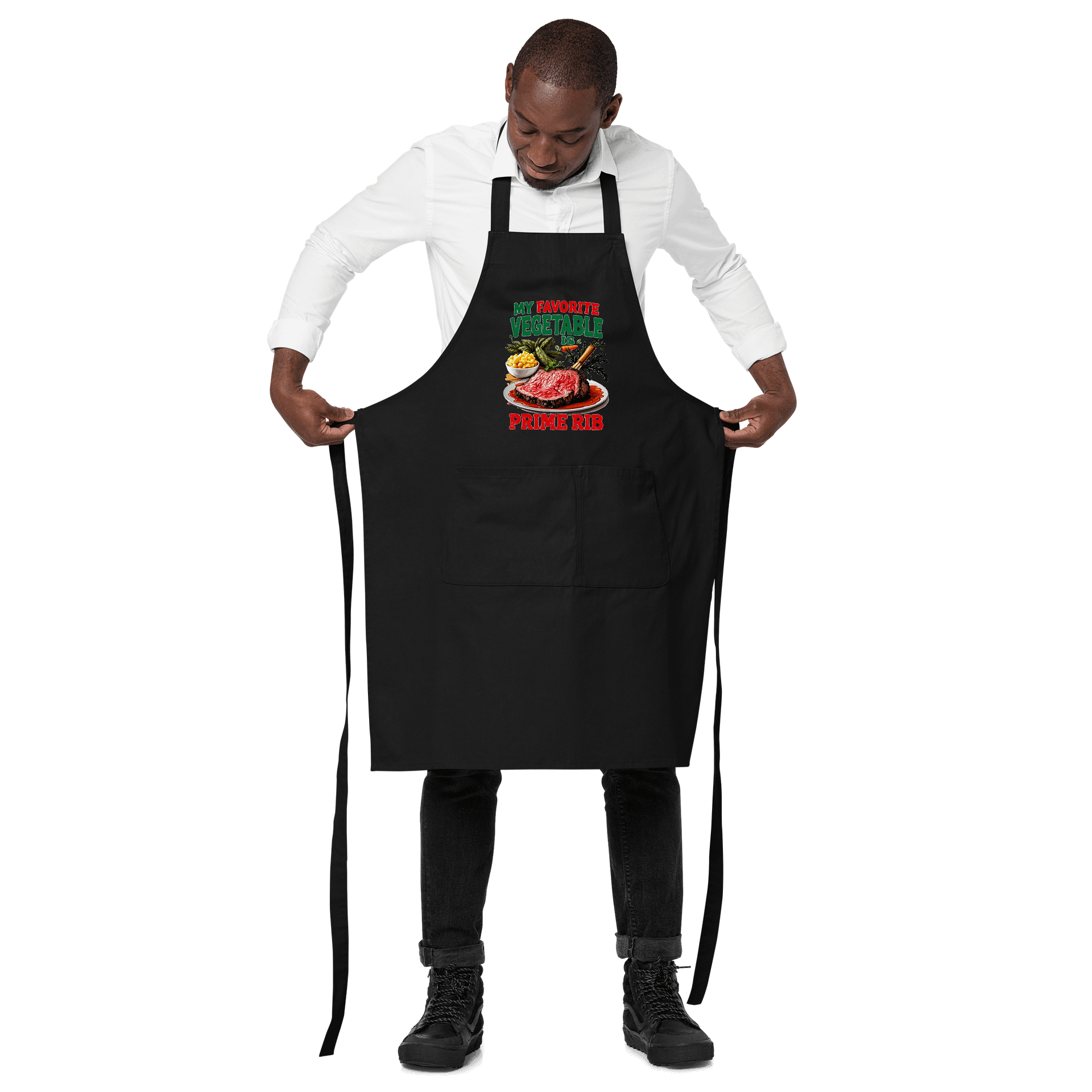 Prime Rib Lover's Organic Cotton Apron product image (4)