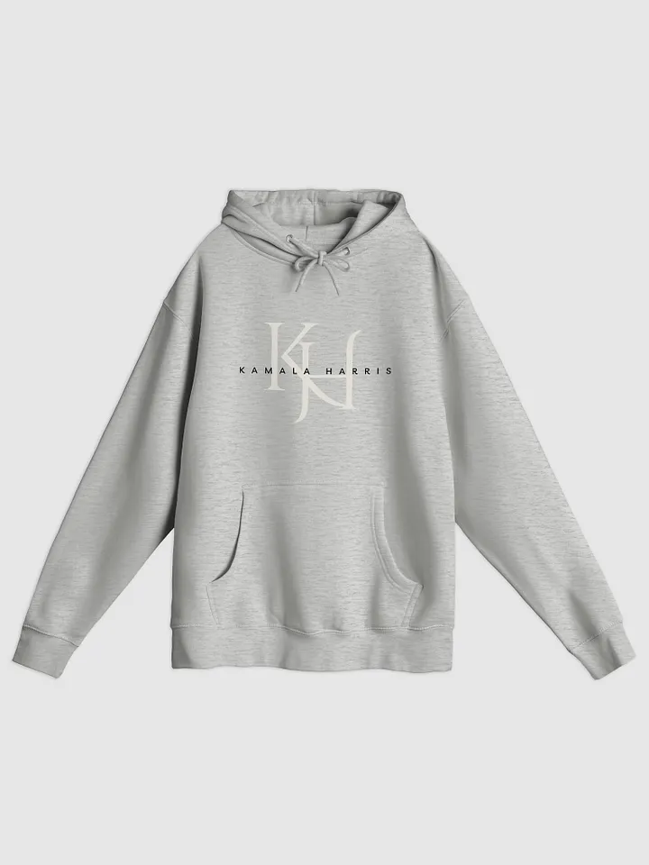K.H. Ivory and Blue Text Graphic Hoodie product image (1)
