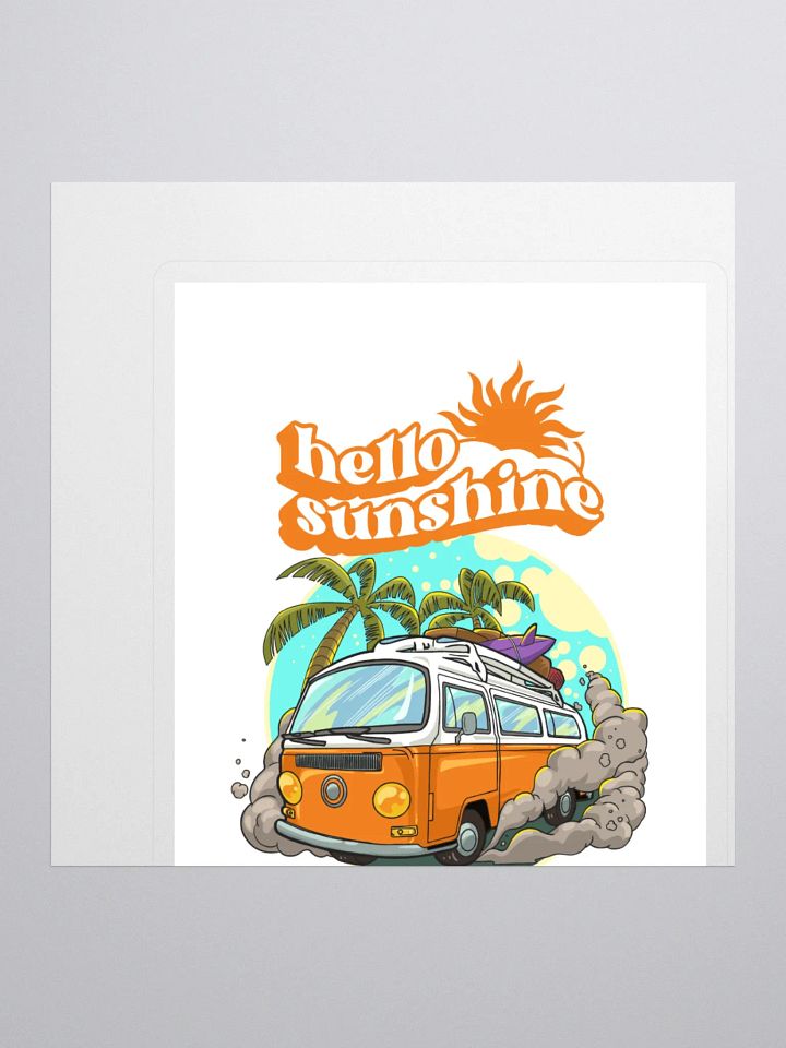 Hello Sunshine Van - Kiss Cut Stickers product image (1)