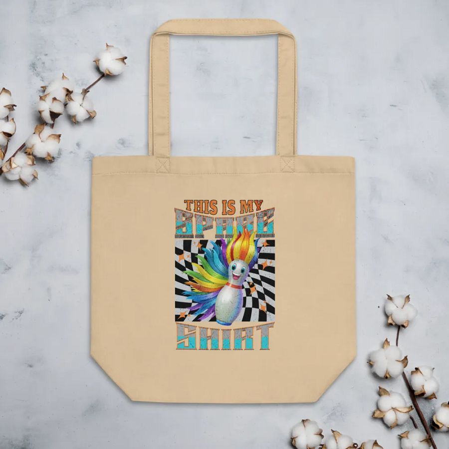 This Is My Spare Shirt Bowling Flame-haired Pin Tote Bag product image (3)