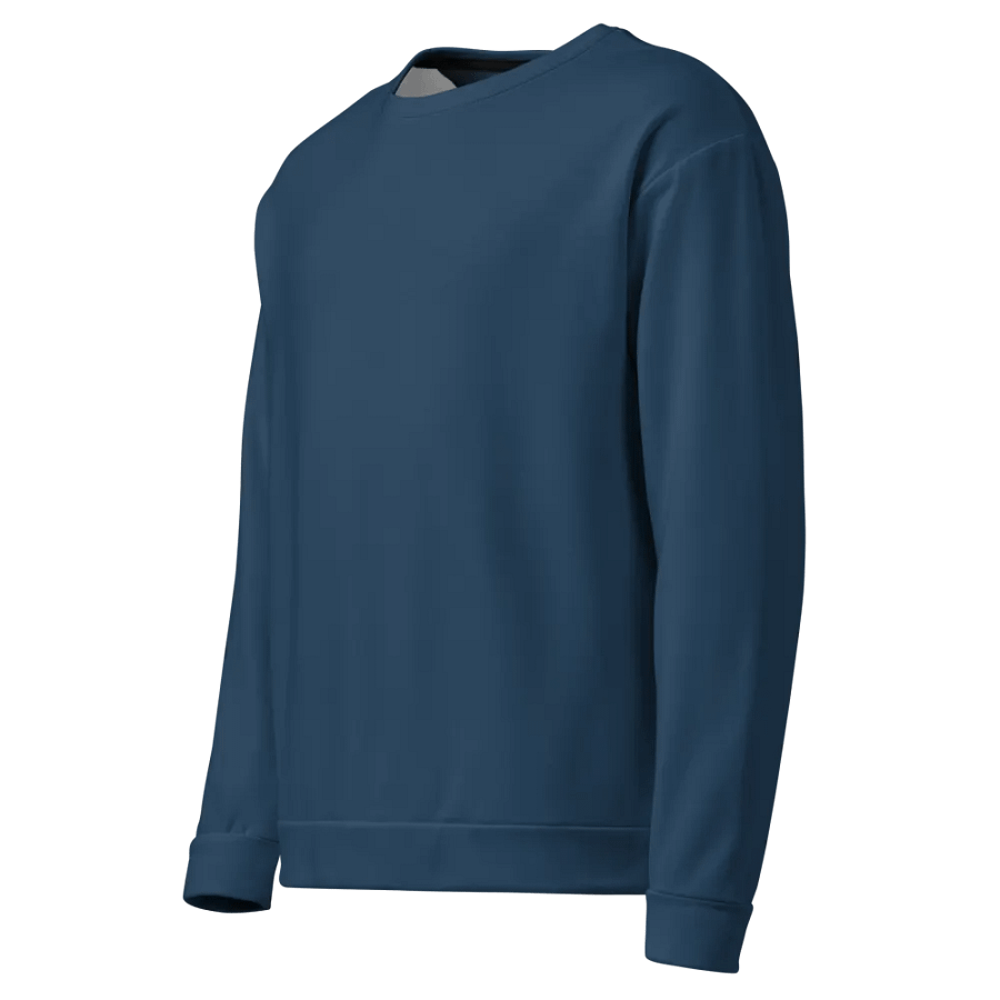 Plain Dark Bluish Gray Light Summer Unisex Recycled Polyester Heavyweight Premium Sweatshirt by Treasure Pie product image (3)