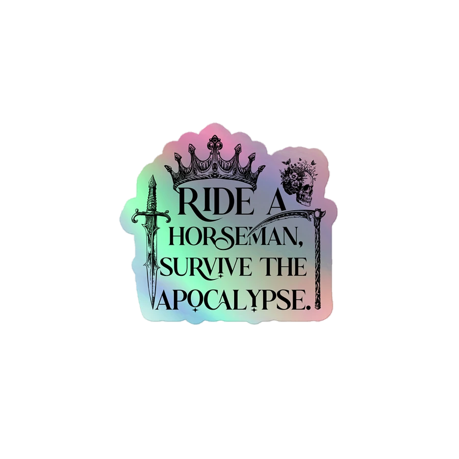 Ride a Horseman Holographic Sticker product image (1)