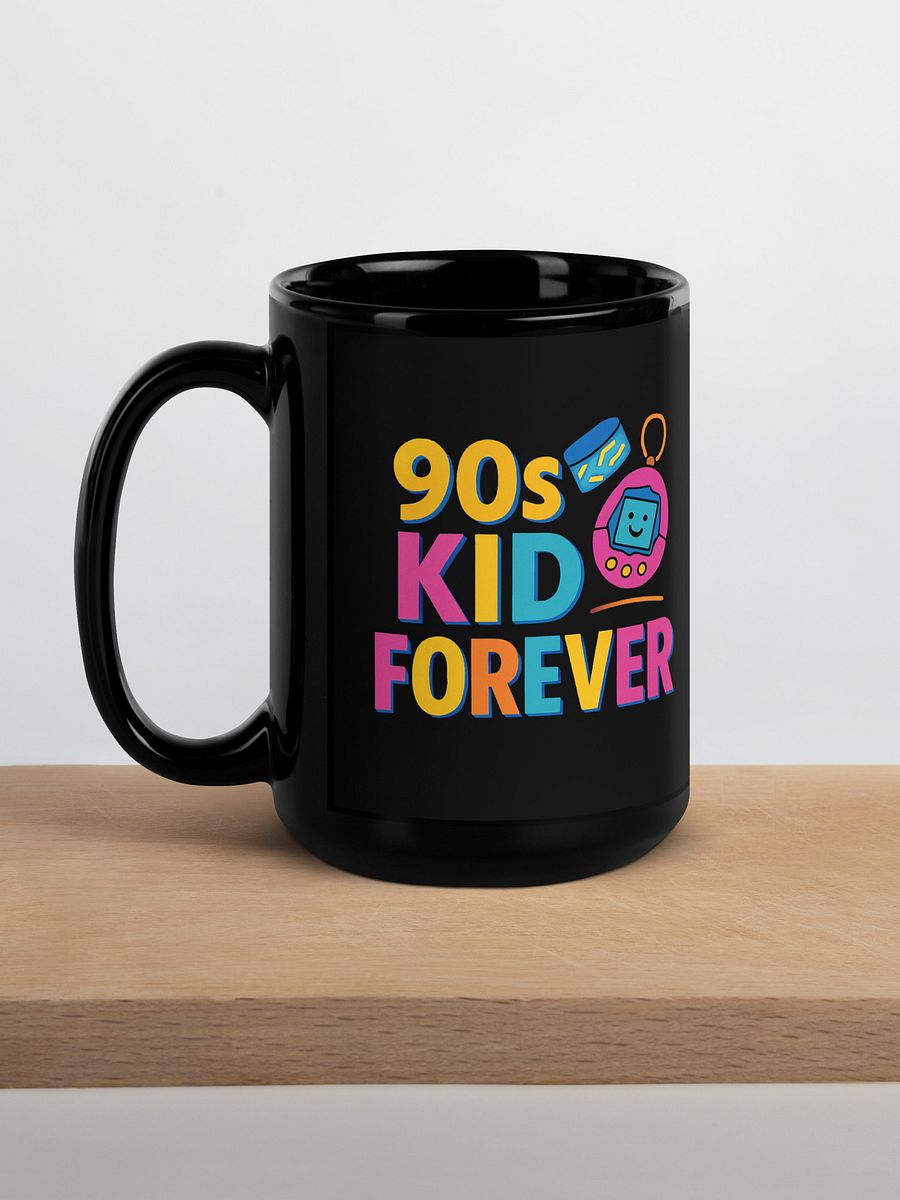 90s Kid Forever Black Glossy Mug product image (4)