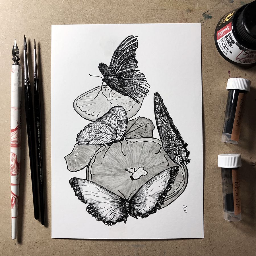 original painting : butterflies product image (2)