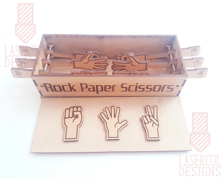 Rock Paper Scissors Game Box - Laser Cut Files product image (2)