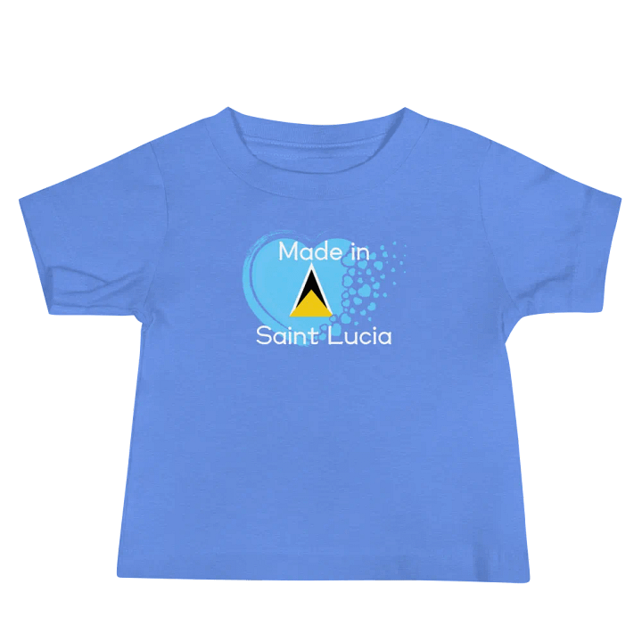 Saint Lucian Heart Baby Tee product image (7)