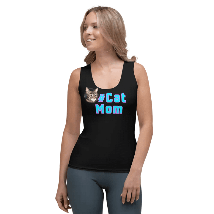 #CatMom Ladies Tank Top [black] product image (1)