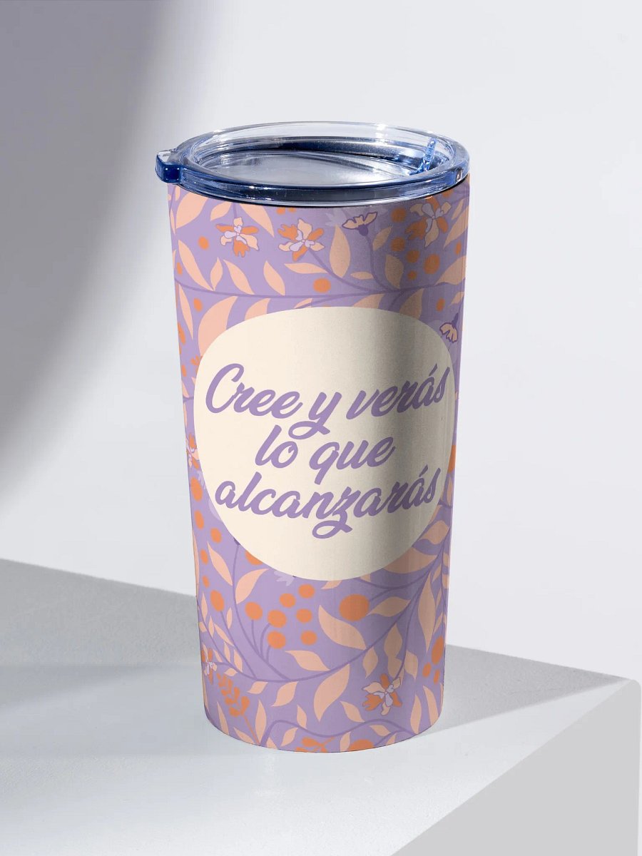 Believe & Achieve Floral Tumbler product image (2)